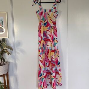 Colorful Striped Maxi Dress